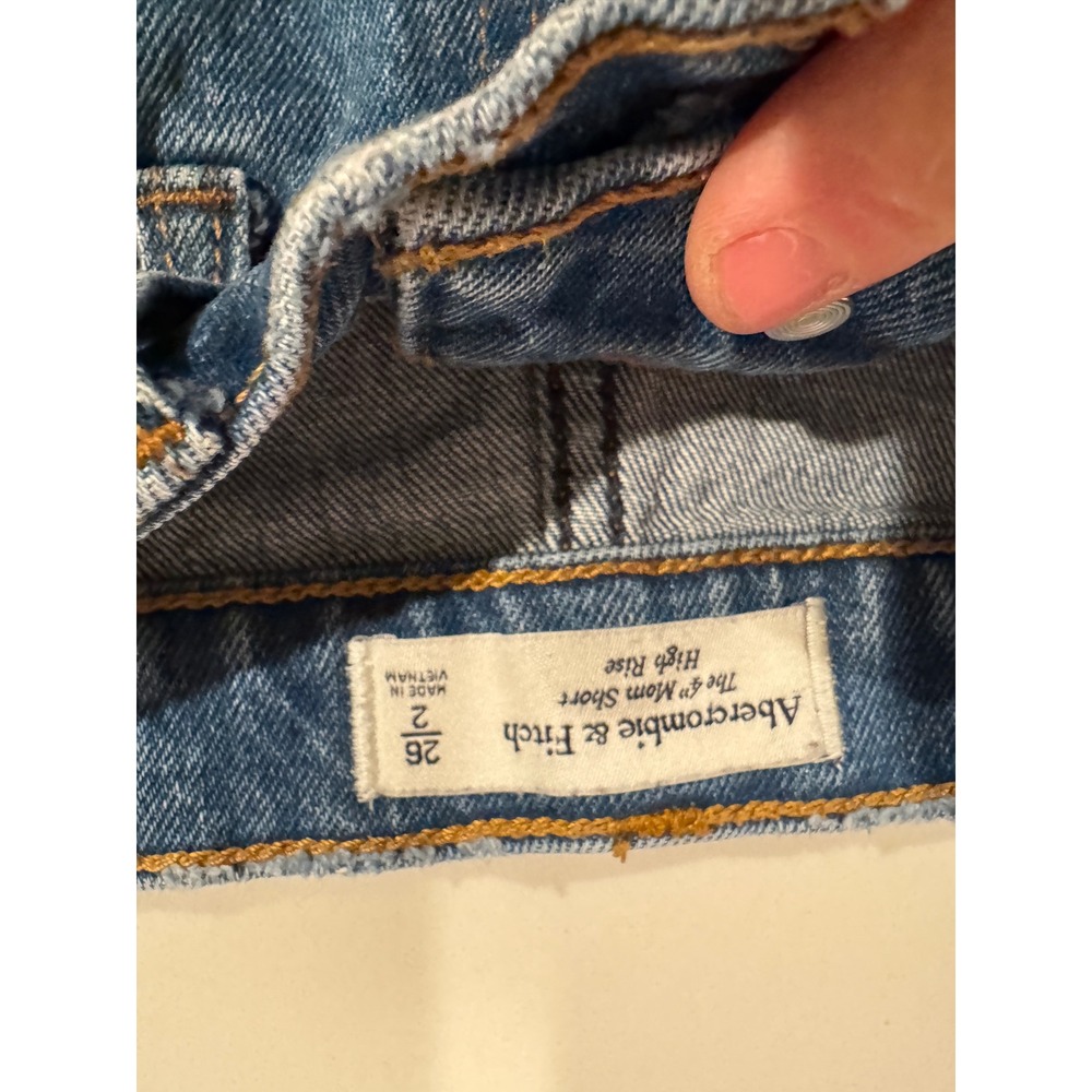 Abercrombie & Fitch Light Blue Denim Jean Shorts